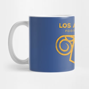 Cool Modern Rams Logo, Los Angeles Sunday Football Tailgate Mug